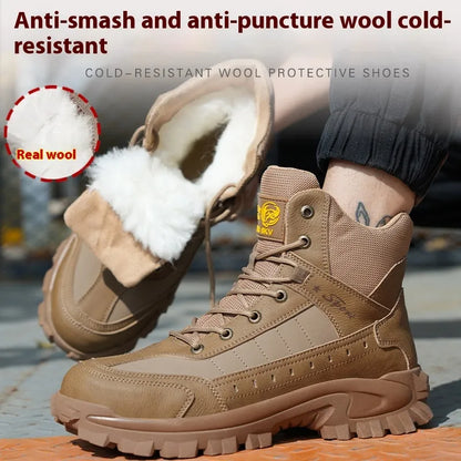 Men’s Winter Safety Work Boots with Protective Toe
